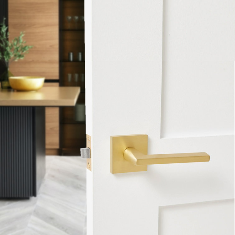Explore Hardware Monaco Solid Brass Door Lever Wayfair Canada